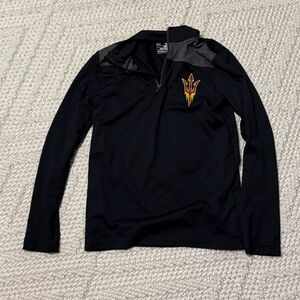 Kids Under Armour Black HeatGear Arizona State Pullover, medium